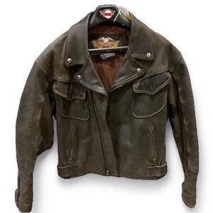 Harley-Davidson Motorcycle Leather Jacket, Size XL